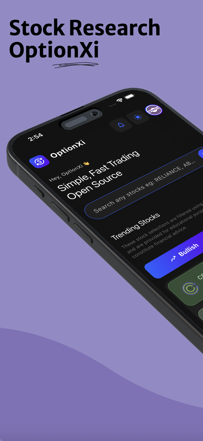 Homepage - OptionXi Open Source Virtual Trading Platform